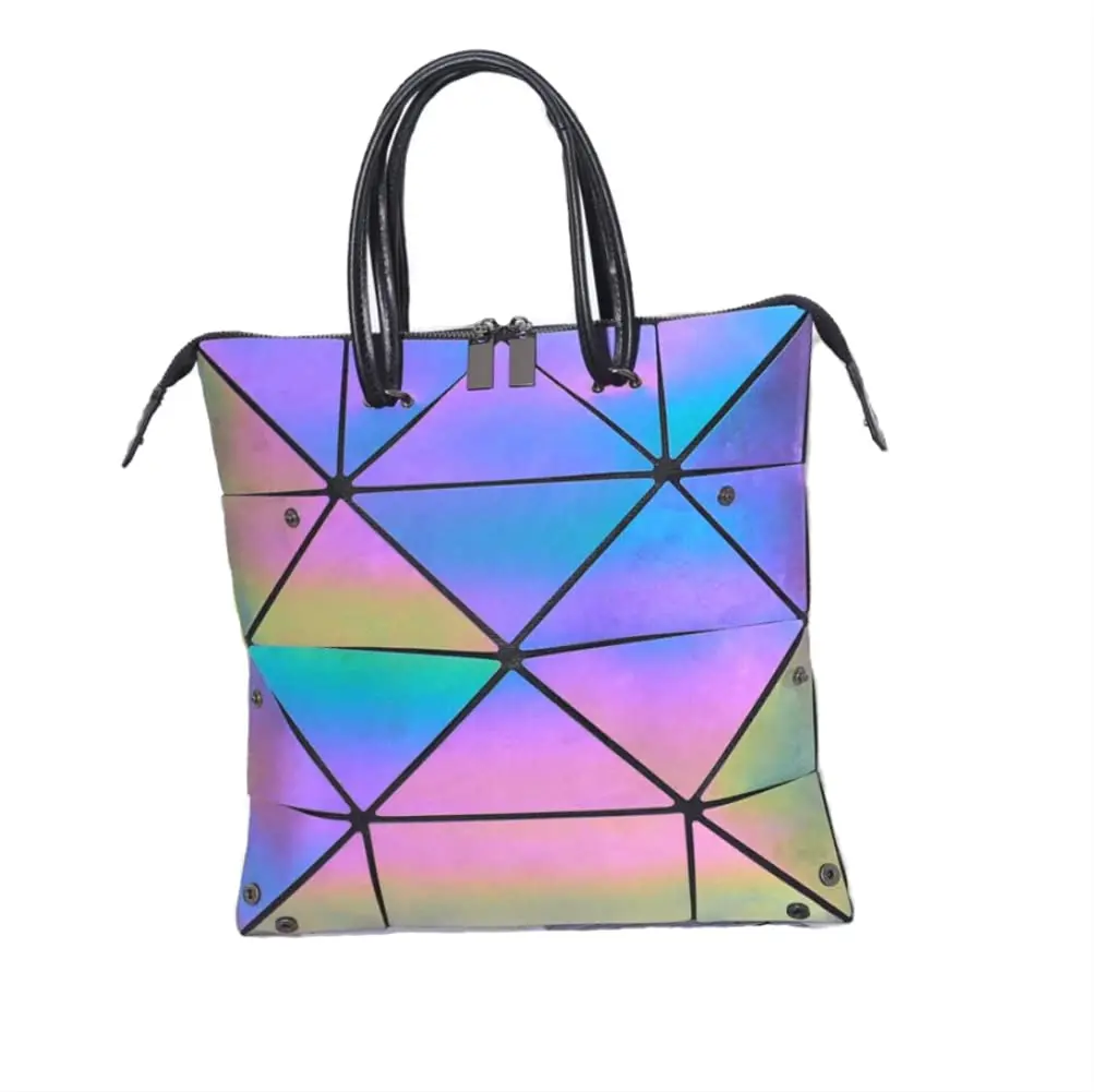 Geometric Luminous Purse Clutch Handbag 13x12