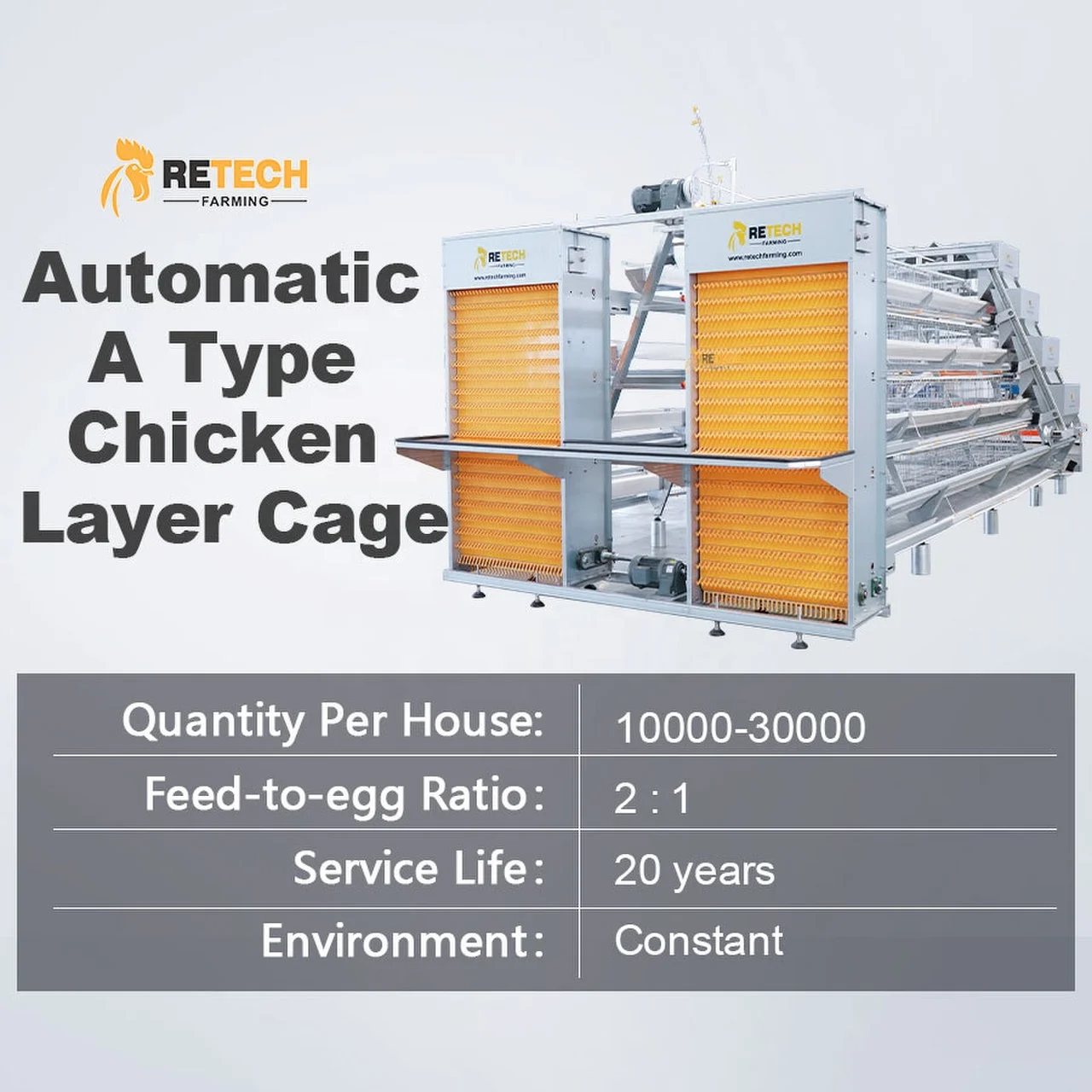 Design Poultry Control Shed Automatic Chicken Layer Battery Cages for Egg Laying Hens