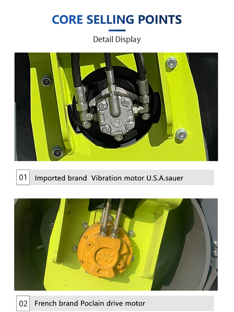 Best Price 3 ton Mini Vibratory Tire Road Roller Compactor Machine Asphalt Roller factory