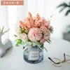 Mixed Flower Emier Pink Black Bottle