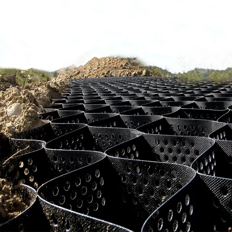 75mm 100mm Height Geocells Graver HDPE Geocell Gravel Grid Stabilizer Road Slope Retaining River Bank