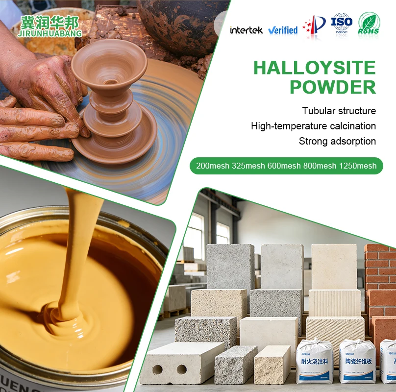 Halloysite Powder Ceramic Catalyst Tubular 325 Mesh Carrier Experimental Research and Pharmaceutical Manufacturers Supply
