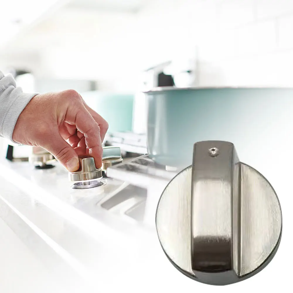 8mm Stove Control Knobs Gas Hob Knob Metal Range Burner Switch Button