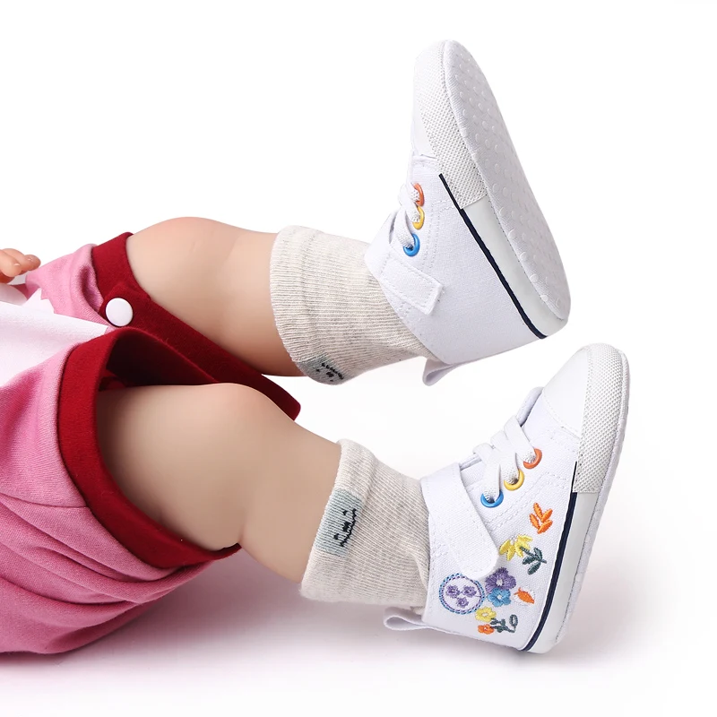 Wholesale Canvas Unisex Baby Toddler Infant Boys and Girls Shoes Baby Sneakers factory