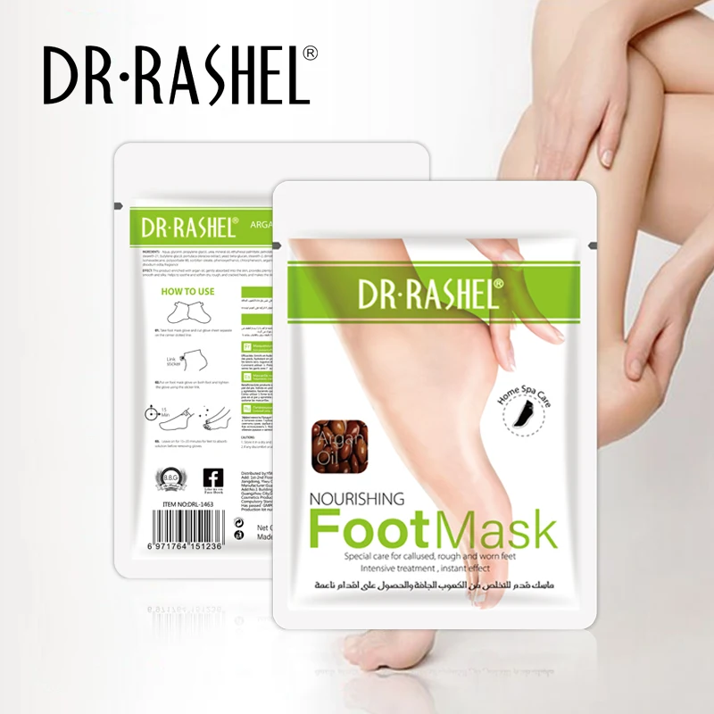 DR RASHEL Private Label Argan Oil Nourishing Foot Mask 36g Hand Care Smoothing Moisturizing Nourishing Foot Mask