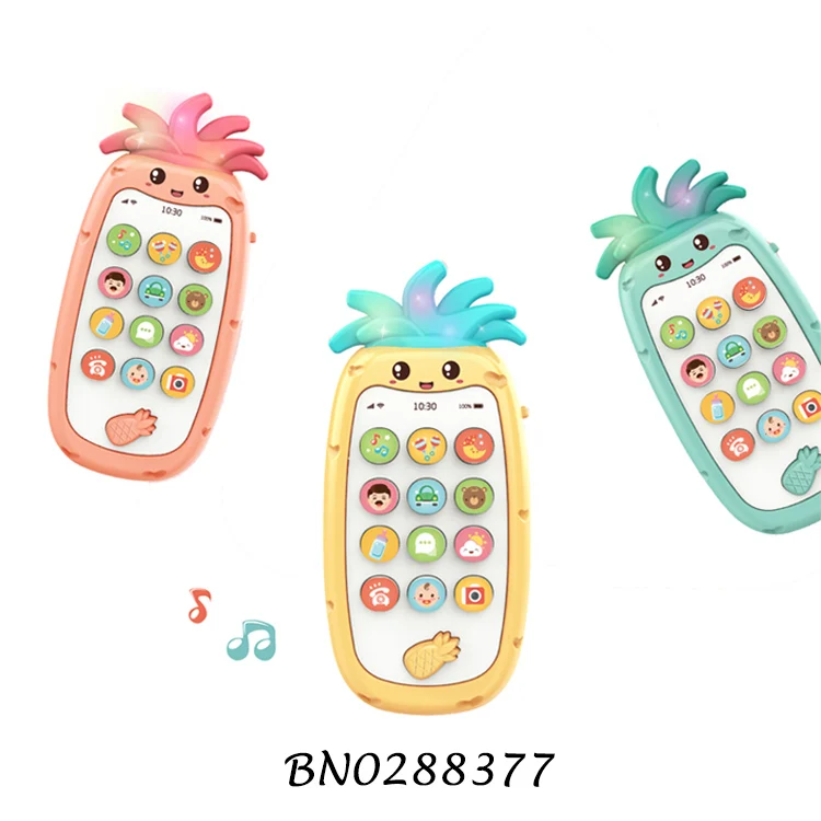 Форма ананаса для маленьких игрушки Прорезыватели для зубов детские музыкальные