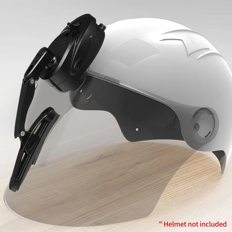 Tergicristallo Elettrico Per Casco Moto Universale - Impermeabile, Batteria 1200mAh, 2 Velocità, 170° Oscillazione
