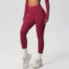 leggings-cherry red