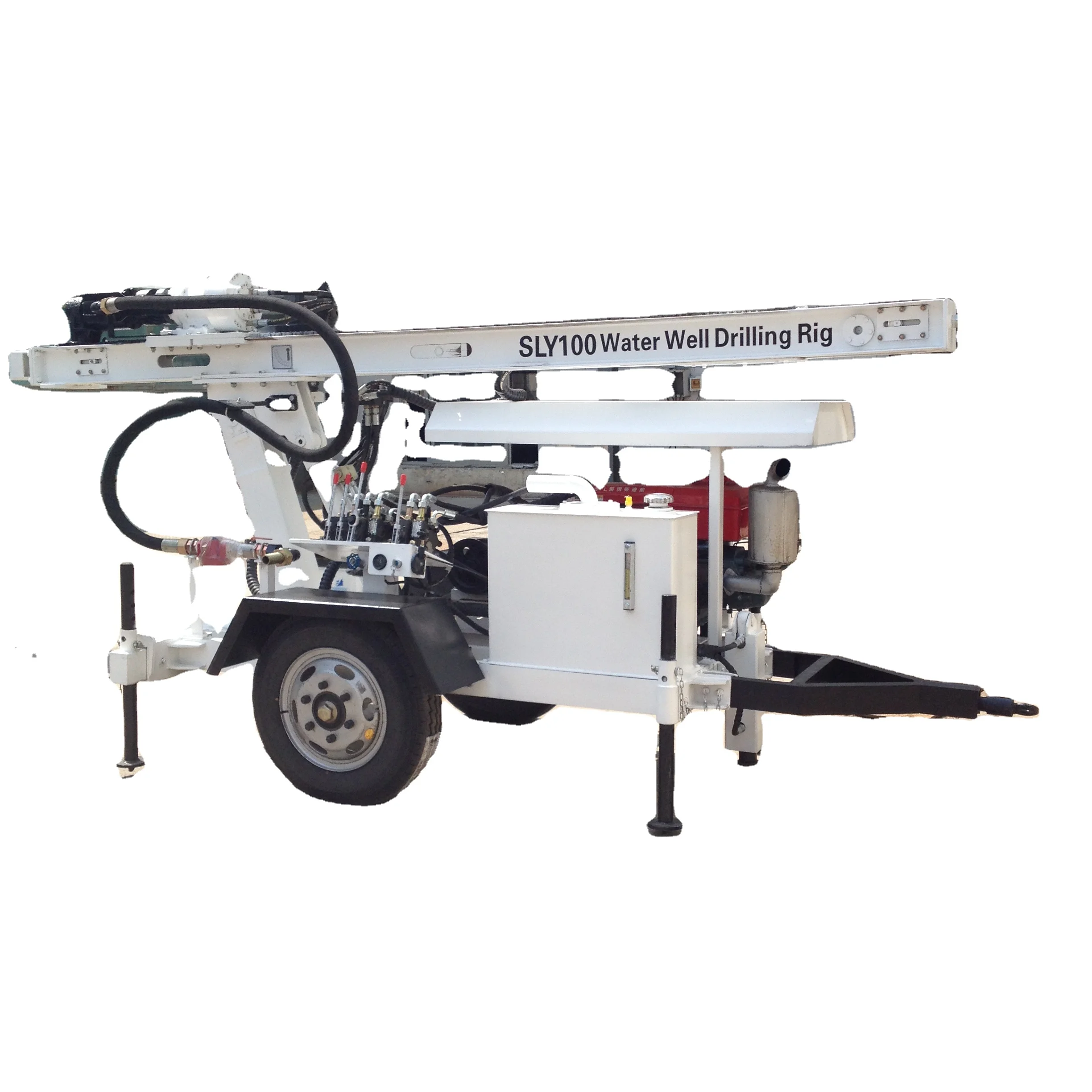 Small trailer portable water well drilling machine SLY100