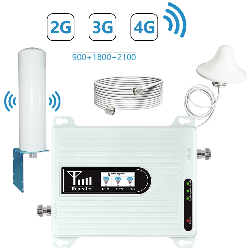 tilbagemeldinger krone frugter Wholesale Wholesale 2g 3g 4g Mobile Signal Booster Cell phone Signal  Repeater Amplifier 900/1800/2100MHz Tri band LTE GSM Booster From  m.alibaba.com