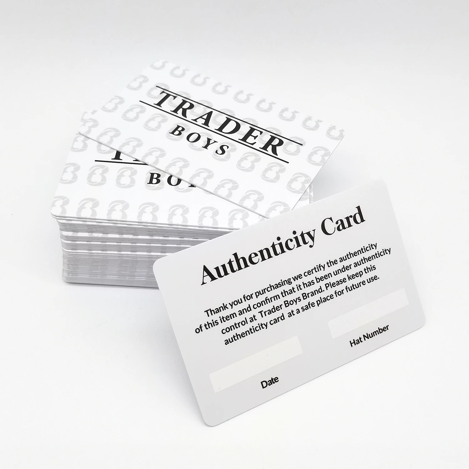 High Quality Customized PVC Authenticity Certificate Warranty Card for Luxury Jewelry / Watch