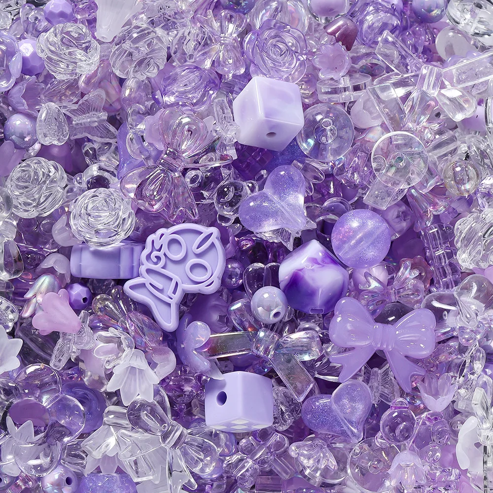 Wholesale Acrylic Loose Bubblegum Color Beads Slime Decoration Jewelry Bracelet Charms Beads For