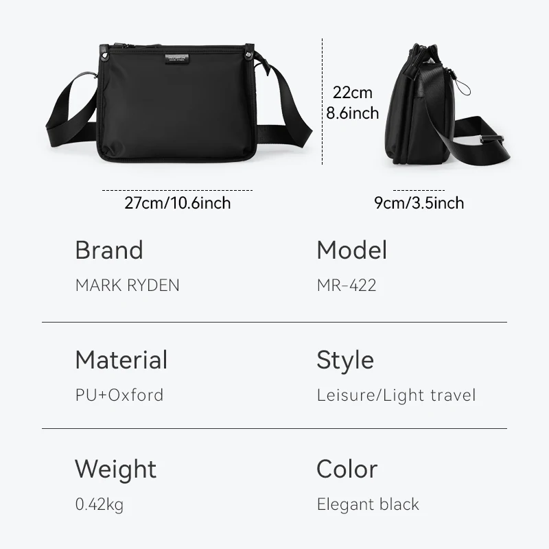 Mark Ryden Factory Direct Shoulder Bag Sports Multifunctional Crossbody Bag Cycling Messenger Bag Men's Backpacks L_MR422