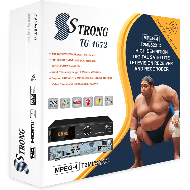 SSTRONG TG-4672 New Digisat Decoder Usf Transmitter-receiver Android Set Top Box Dvb-s2 Dvb-t2 Decoder Support