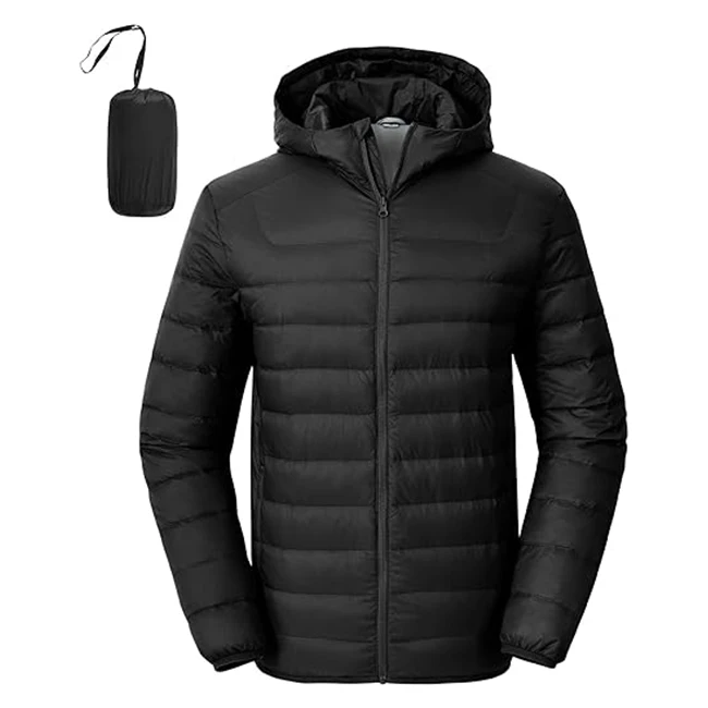 Men's Down Puffer Jacket Packable Lightweight Puffy Bubble Winter Coat