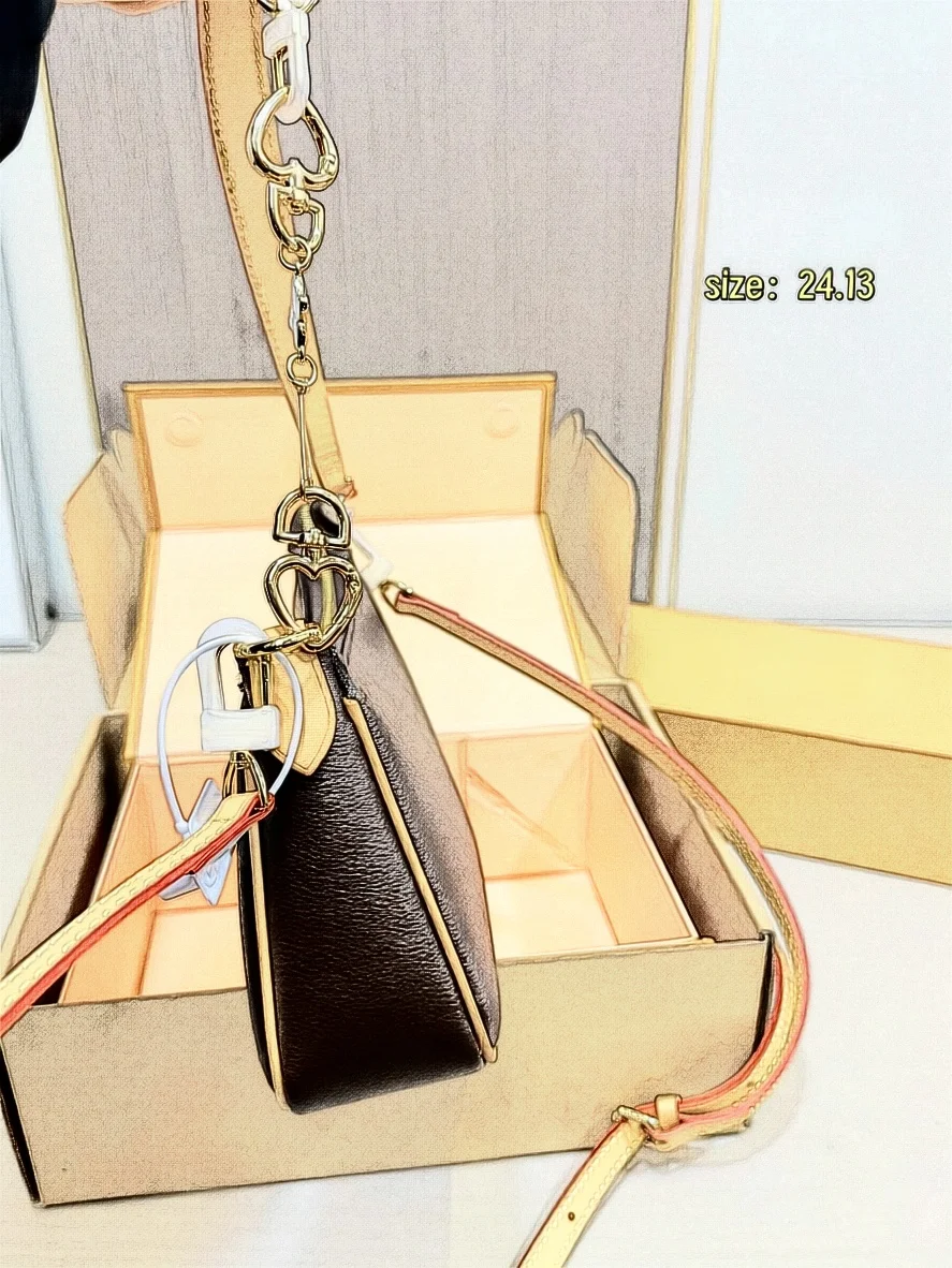 Rodeo Women’s Genuine Leather Underarm Crossbody Bag High-grade Thread-locking Stitch Zipper Closure Single Strap Spring 2025