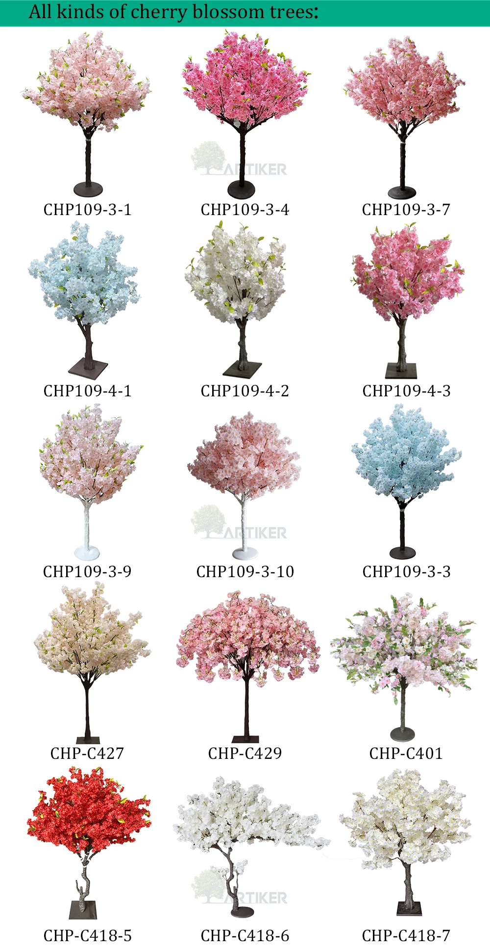 Wedding Table Centerpiece Ornament Tree Silk Artificial Cherry Blossom Tree