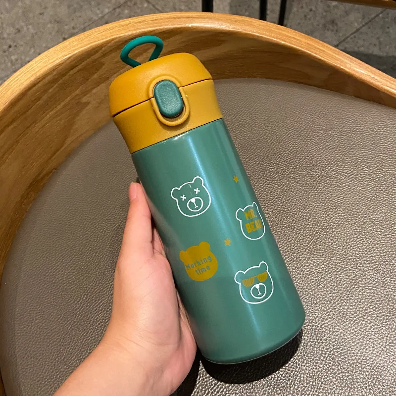 Cute Bear 380/500ml Portable Stainless Steel Water Bottle Kids Girl New  Trend Children Tumblers Cup Flask Newest Wholesale - Buy Cute Bear  380/500ml Portable Stainless Steel Water Bottle Kids Girl New Trend