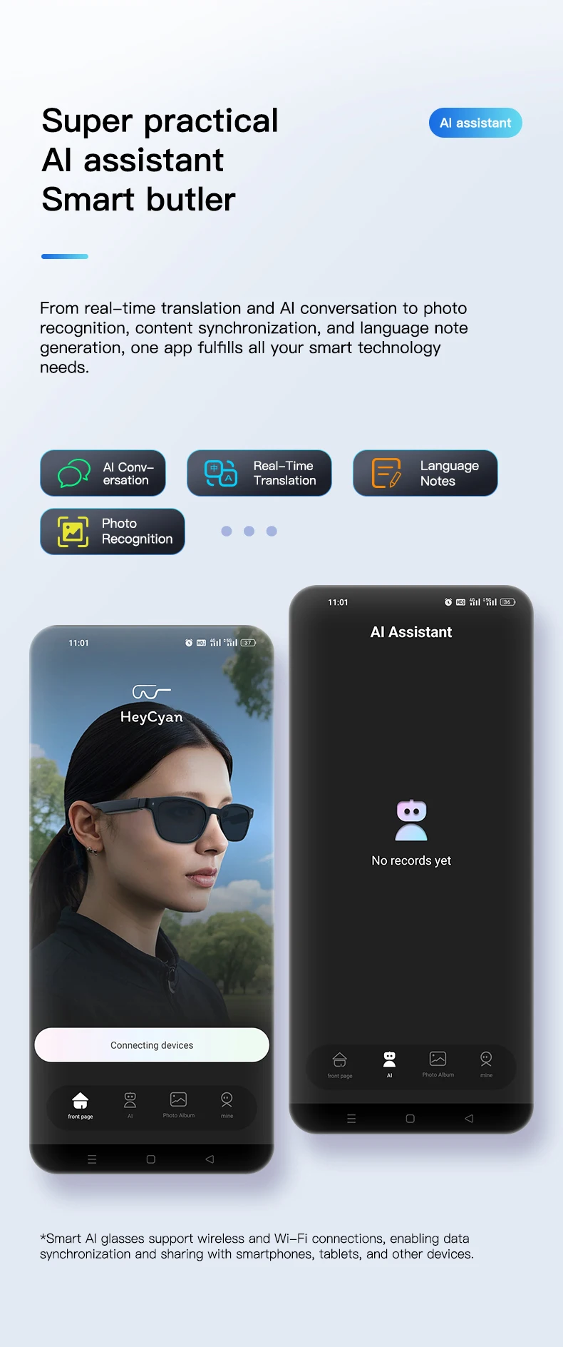 If you are searching for a supplier of a product with perfect quality control and highly competitive prices, which gives you an advantage in expanding your local market, then contact us now!  Competitive suppliers of  SANVNET Q8 Smart AI Glasses 8MP Camera Photo Video Recording Translation Automatic Color-changing Lenses Smart Wearable Headset