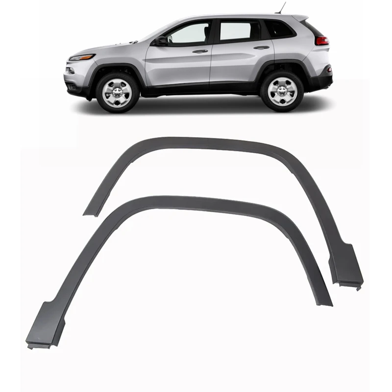 OEM replacement new front rear fender flare wheel eyebrow arch fender molding trim for Jeep cherokee 2014-2018