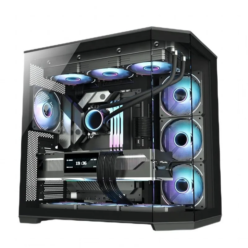 JNP Panorama Sea View Factory New Glass Cube Holes Full ATX