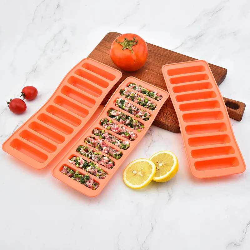 10 Holes Finger Shape Silicone Snack Bar Mold Buy Silicone Snack Bar