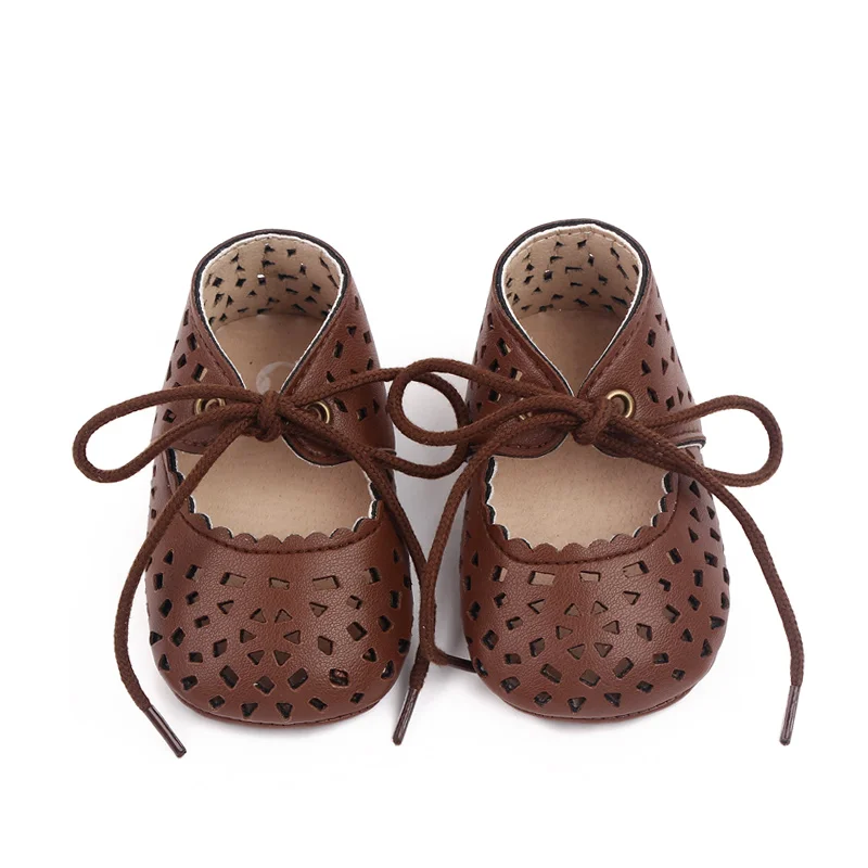 Hollow Breathable Design Summer New Girls Leather Shoes supplier