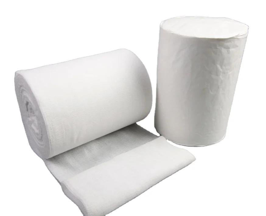 Bleached Medical Absorbent Cotton gauze roll 36X100Yds (4 PLY, 19 X 15)  from China manufacturer - Forlong Medical