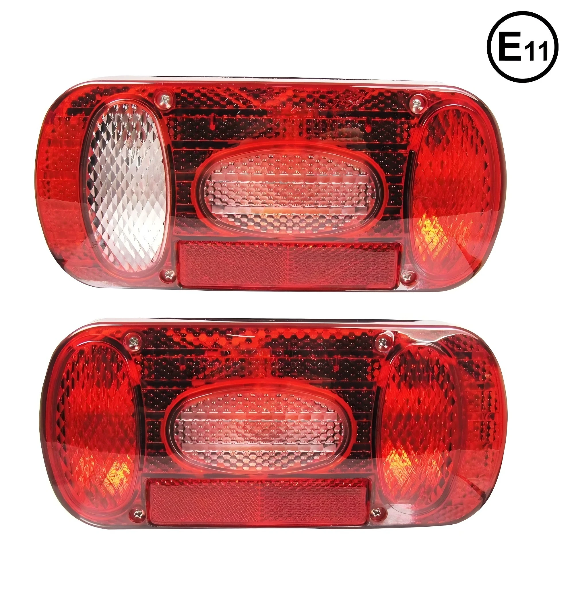 European Style 12V-24V Combination Tail Light New E-mark Approved Rear Position Direction Indicator Brake Reversing Trailer Lamp