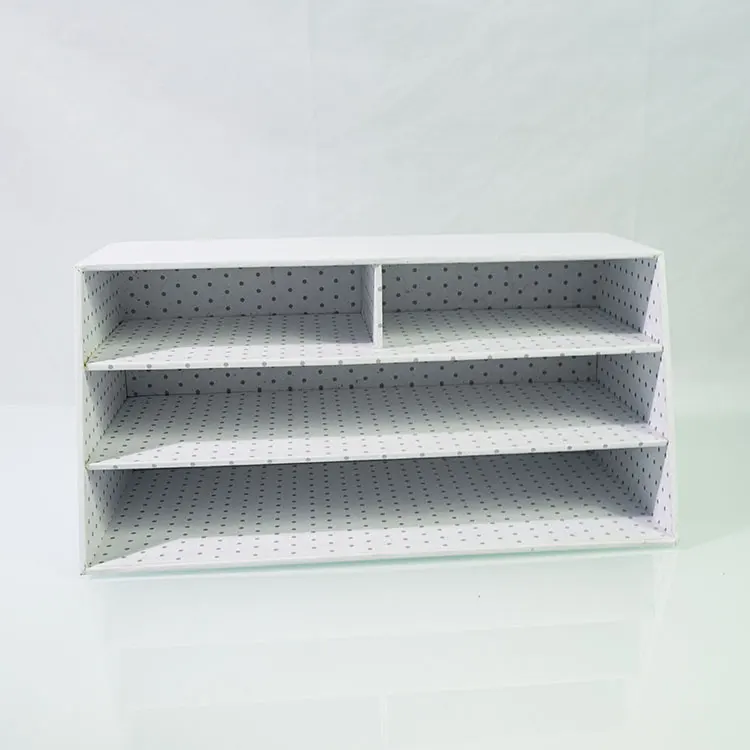Экологичный многофункциональный Настольный Органайзер складной стационарный держатель на заказ Новый Дизайн Картонный Настольный Органайзер