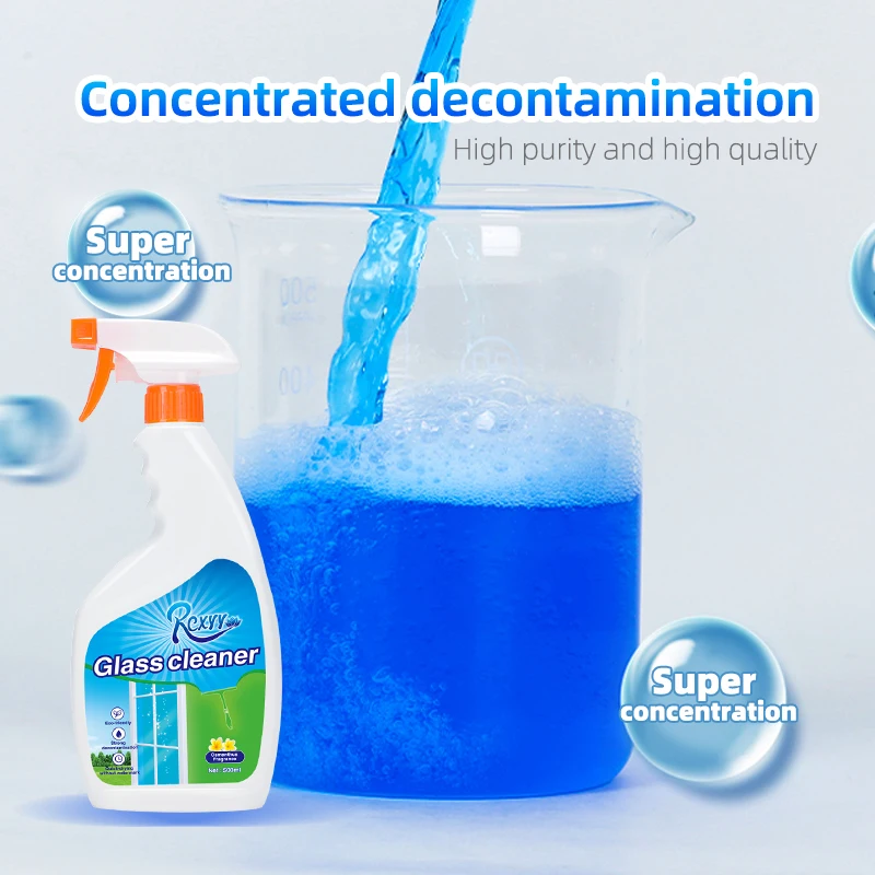 Eco-friendly Pleasant Smell 500ml Glass Cleaner Contact Lens Liquid Detergent Manufacturer