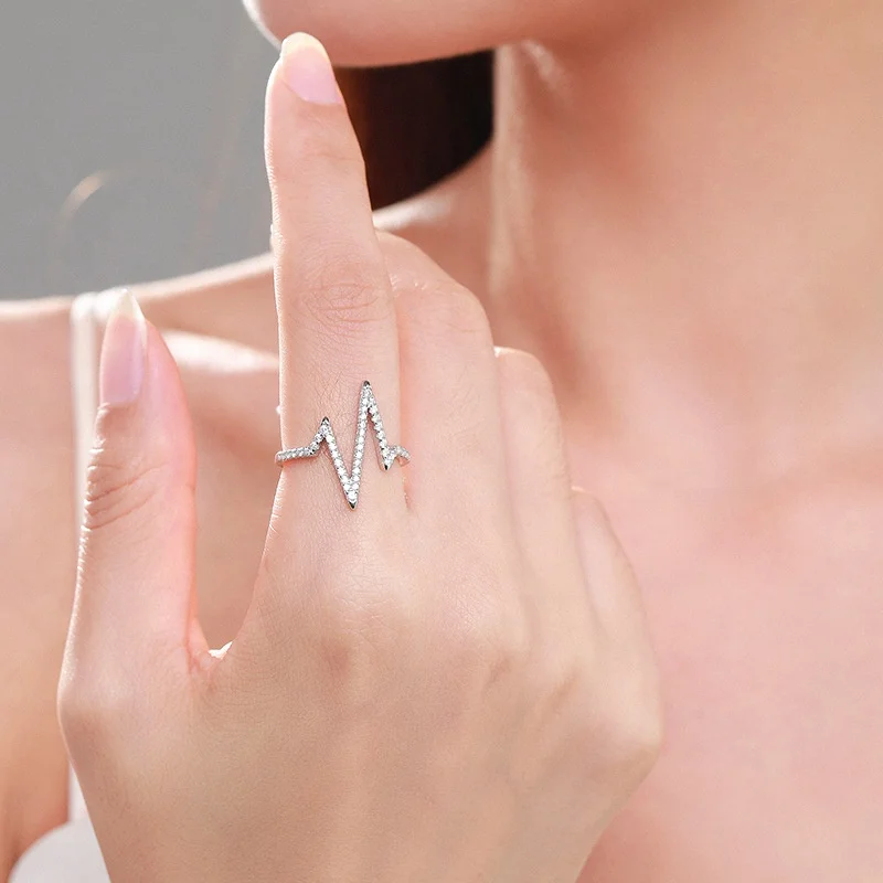 JZ1526 Hot Sale 925 Sterling Silver Delicate Bling Diamond