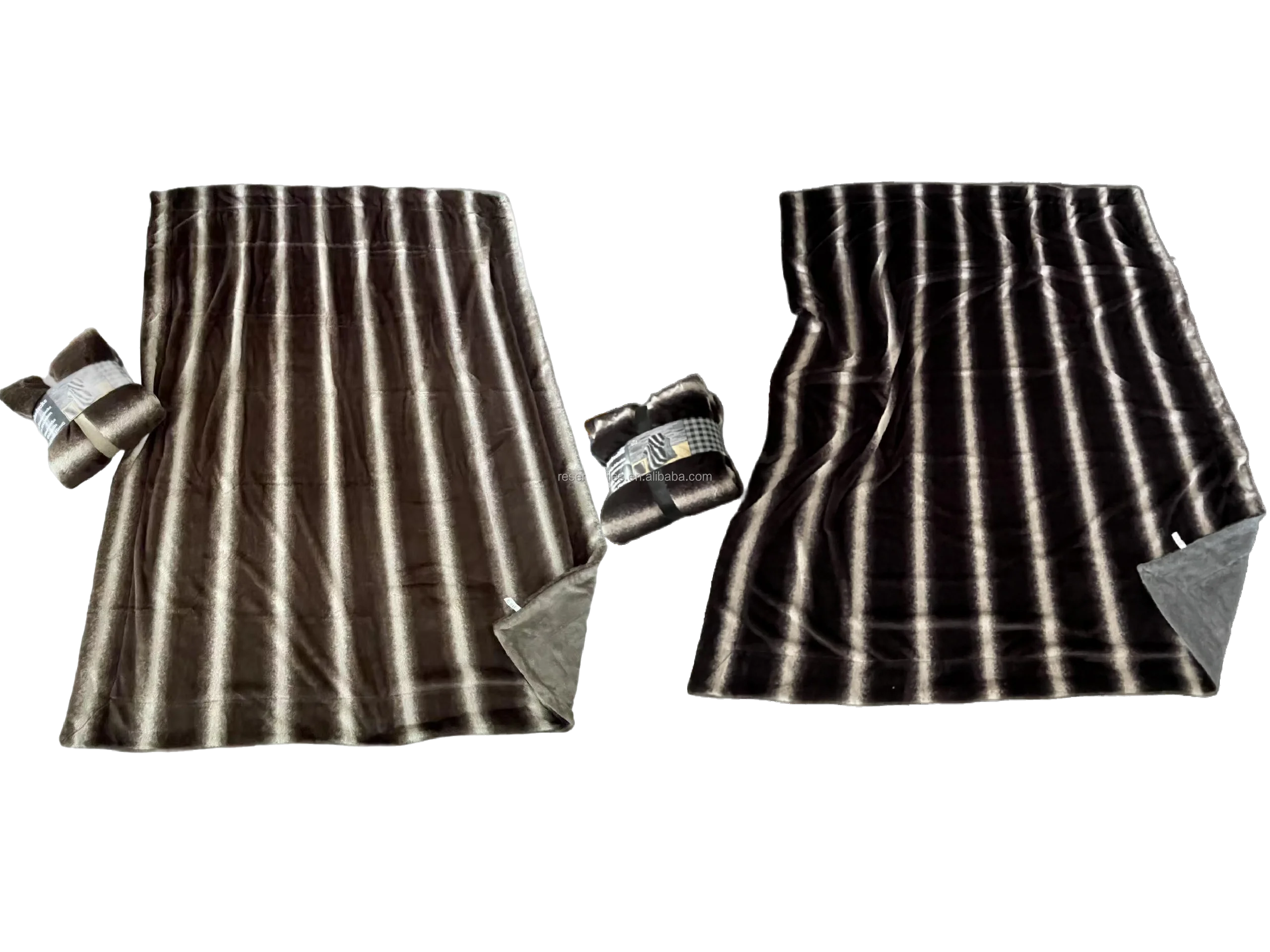 Cozy Soft Knitted Solid Faux Fur Throw Blanket Thick Sherpa Fleece 100% Polyester Anti-Dust Mite Men Women Winter Warm Modern