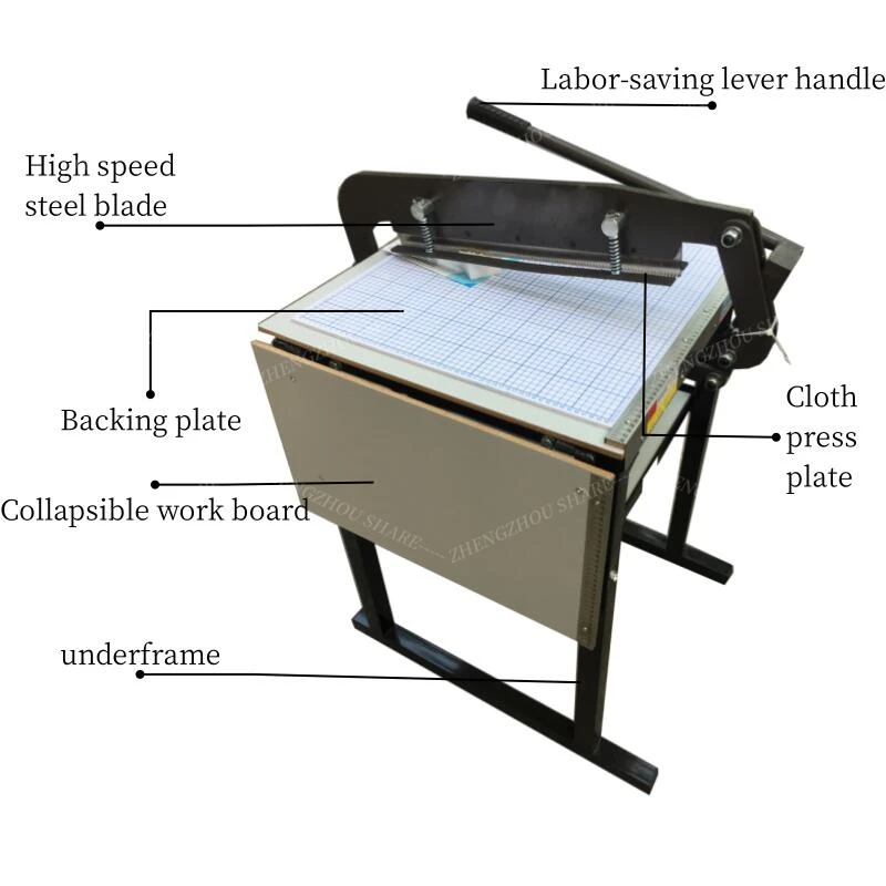 Multi Functional Manual Cloth Cutter Fabric Tape Cutting Machine Round Cutter