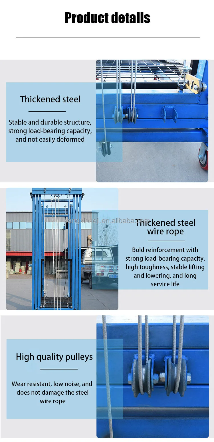 Aluminium Climbing Platform Scaffolding Building Elevators Hydraulic ...