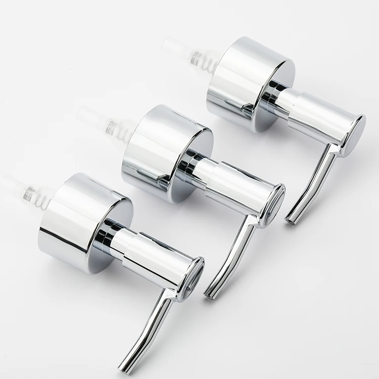 Cap factory lotion pump components stainless steel lotion pump 24 410 28/410 for cosmetic shampoo lo