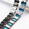 blue and crystal