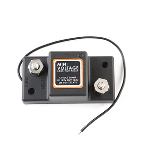 Long Life Universal Boat Accessories Camping RV 12V 50A Dual Battery Isolator Voltage Monitoring Relay