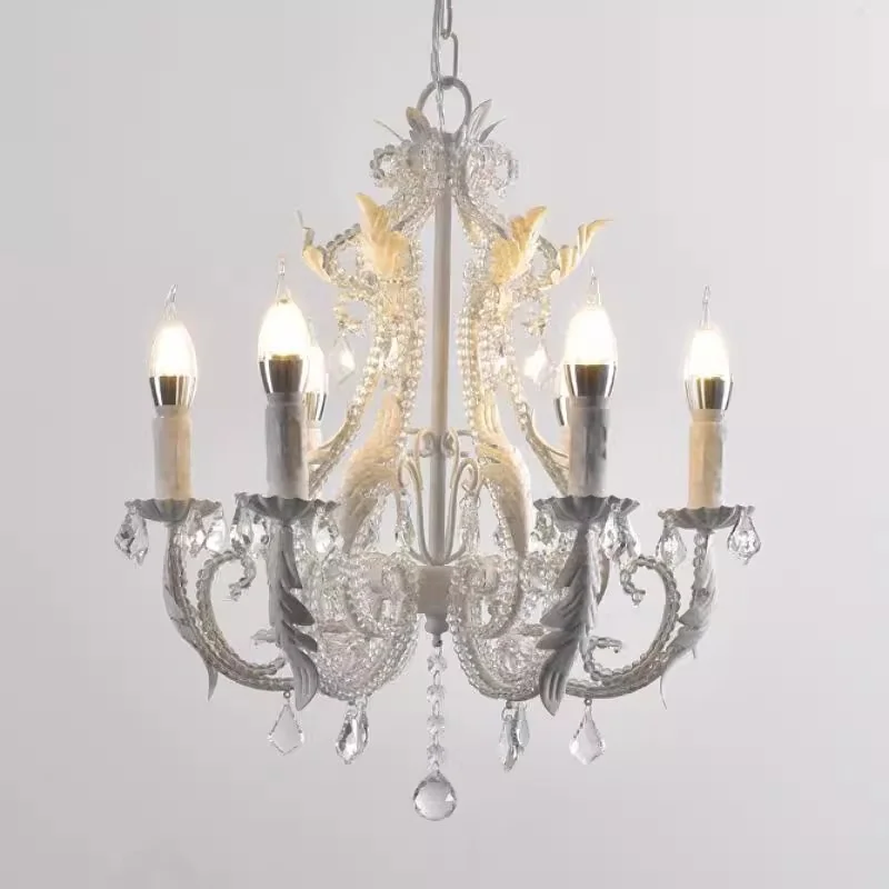 Kristallen Regendrup Chandelier Verstelbare Vintage Klassieke Hanglamp Goud Trap Lange Kristallen Chandelier Verlichting