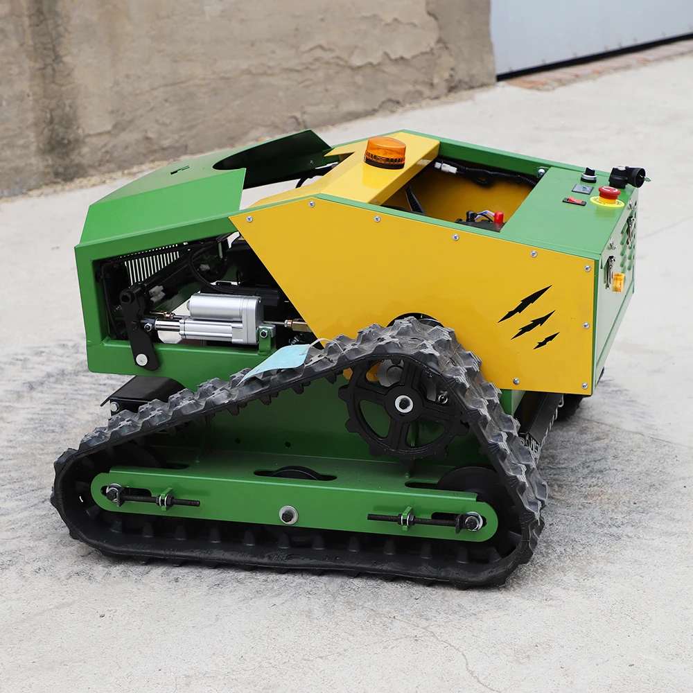 Multi Functional Gasoline Automatic Remote Control Slop Lawn Mower Robot Weeding Machine