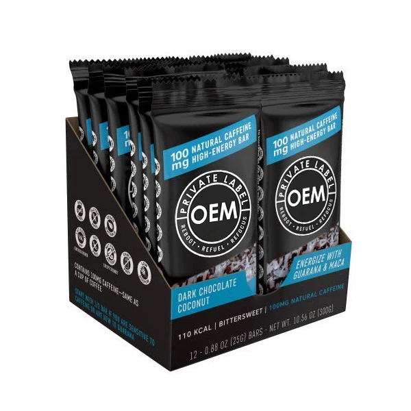 Private Label Organic Caffeine Energy Bars Keto Diet Pill Protein