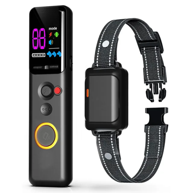 New Release Cross-Border Rechargeable Waterproof Small Dog Training Collar Remote Control Electronic Training Shock Bark Stopper