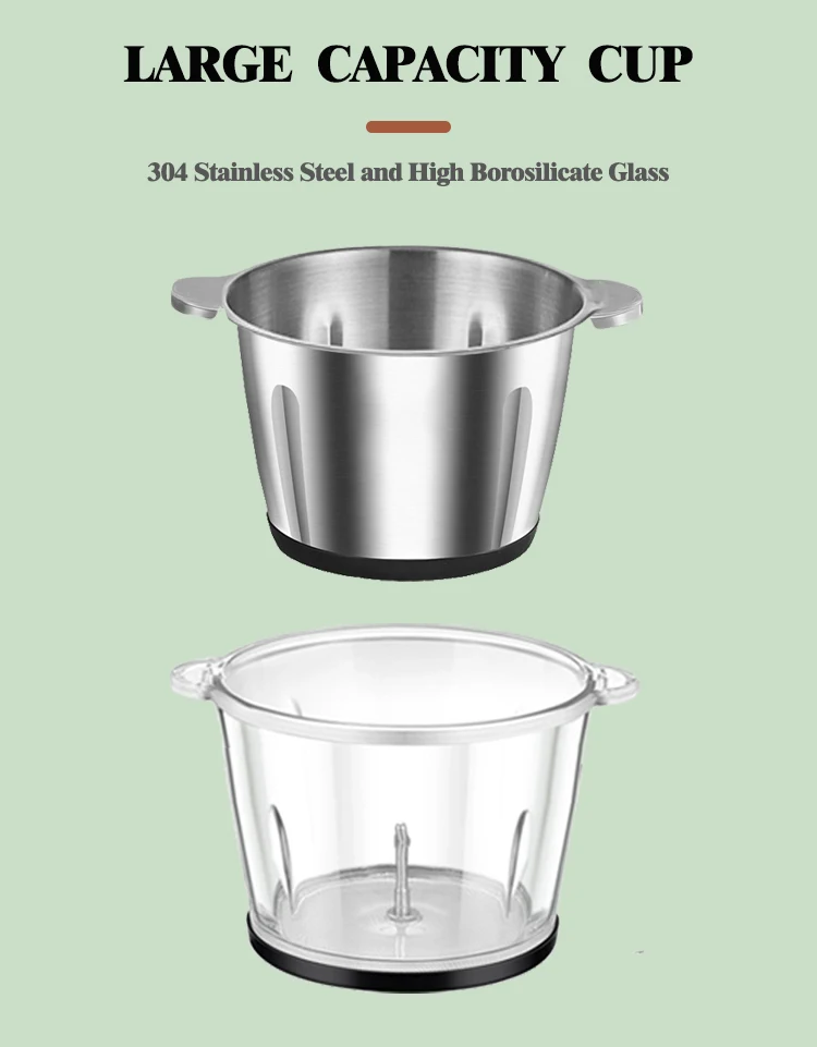 3l Garlic Cutter Grinder Food Chopper Electric Meat Shredder Fruit