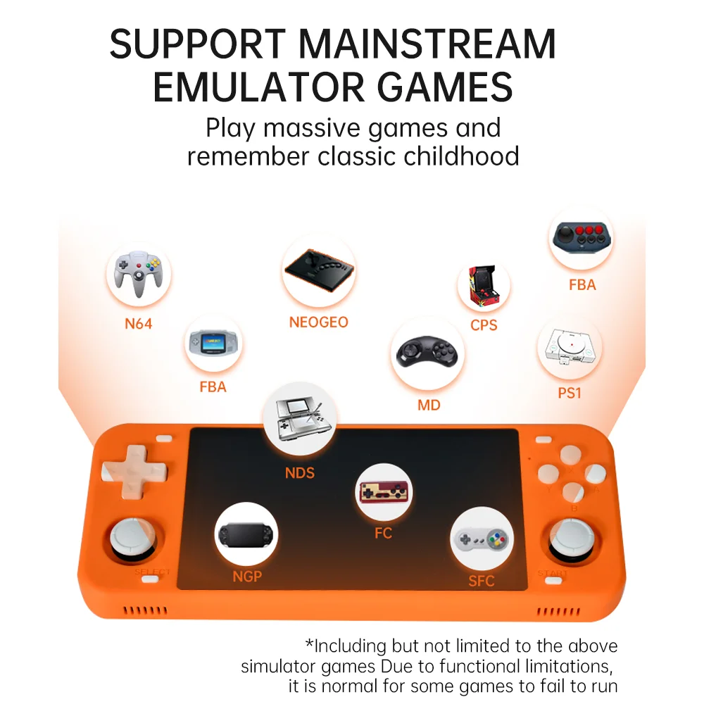 5 Inch Handheld Video Game Console for Ps1 Psp N64 Retro Games Open Source Rgb10 Max Gaming Player Box