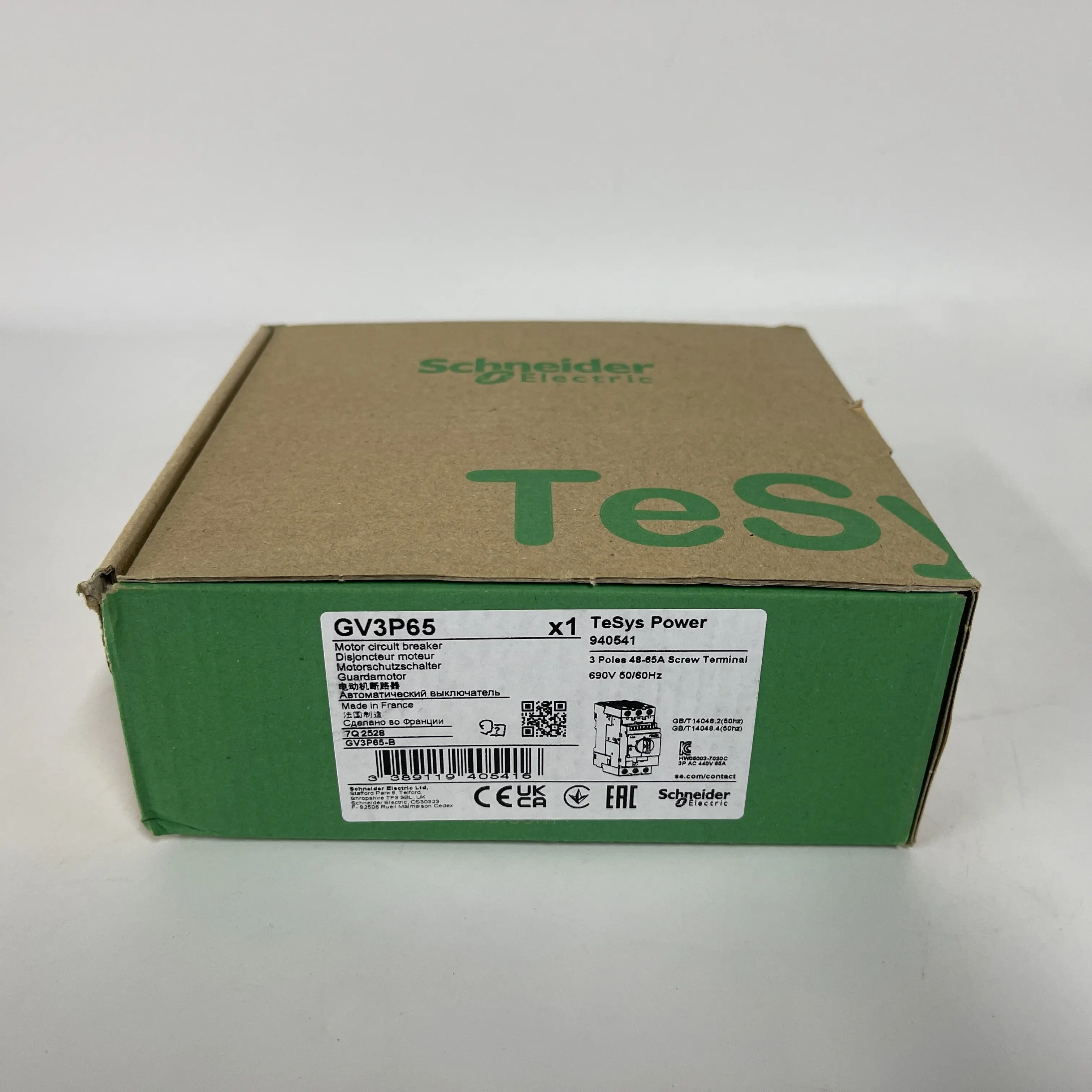 Schneider Motor Circuit Breaker GV3P65 Schneider Motor Circuit Breaker GV3P65