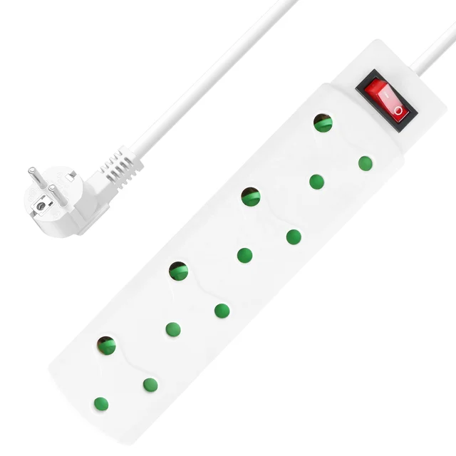 Factory Wholesale South Africa Extension Socket 4 Ways Total Switch With Child Safety Protection Africa Power Strip  Customize