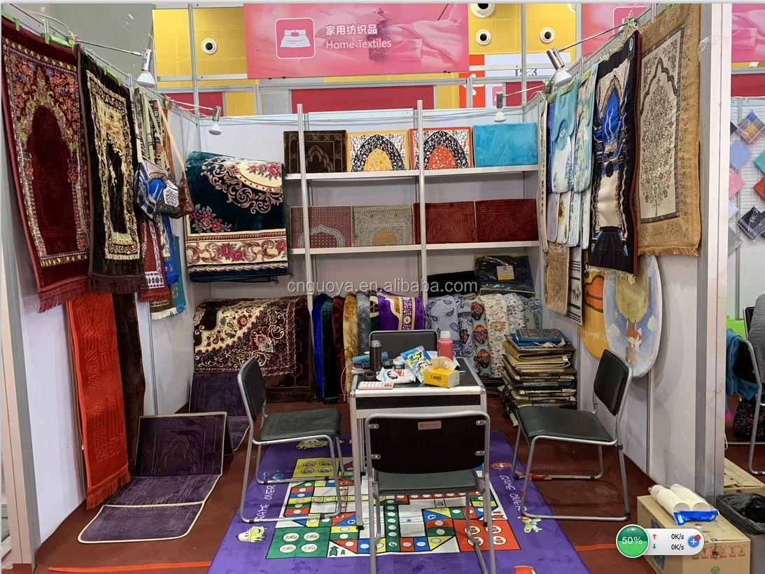 Muslim Foldable Prayer Mat Wholesale With Pocket Islamic Plain Prayer