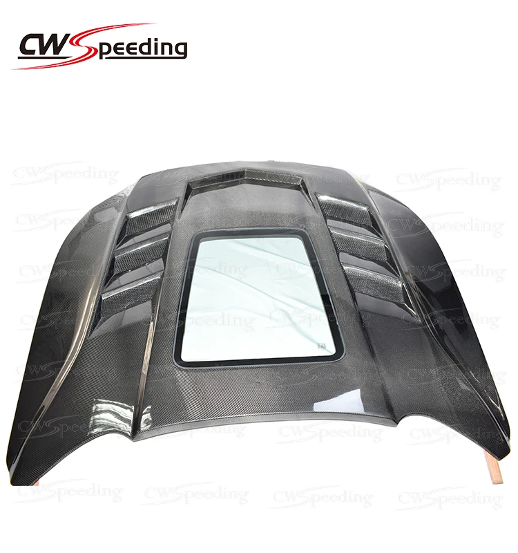 CUSTOMIZE CARBON FIBER ENGINE HOOD BONNET for 2015 2016 2017 FORD MUSTANG