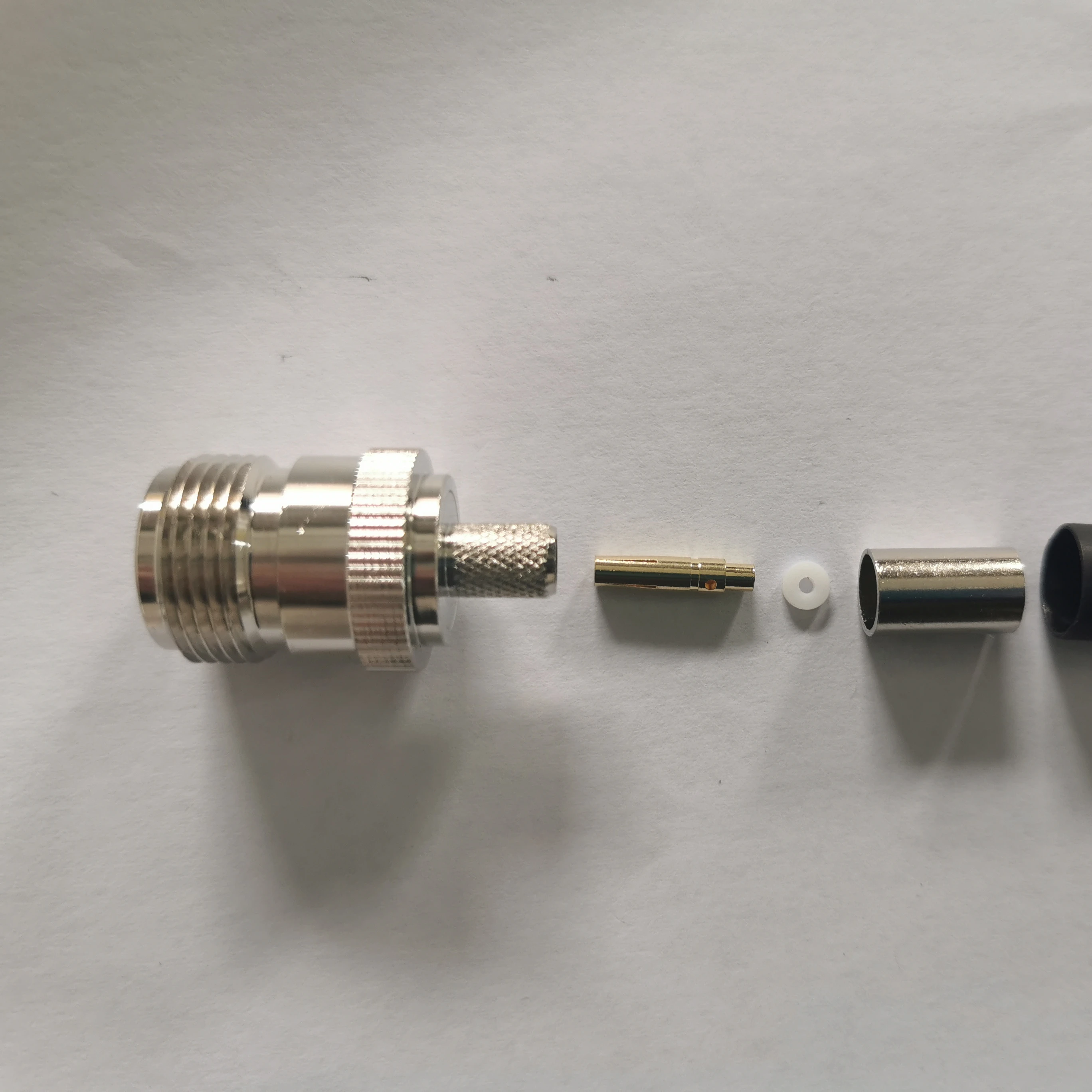 N Type Female Brass Coaxial Connector for RG8X Cable 50 RF
