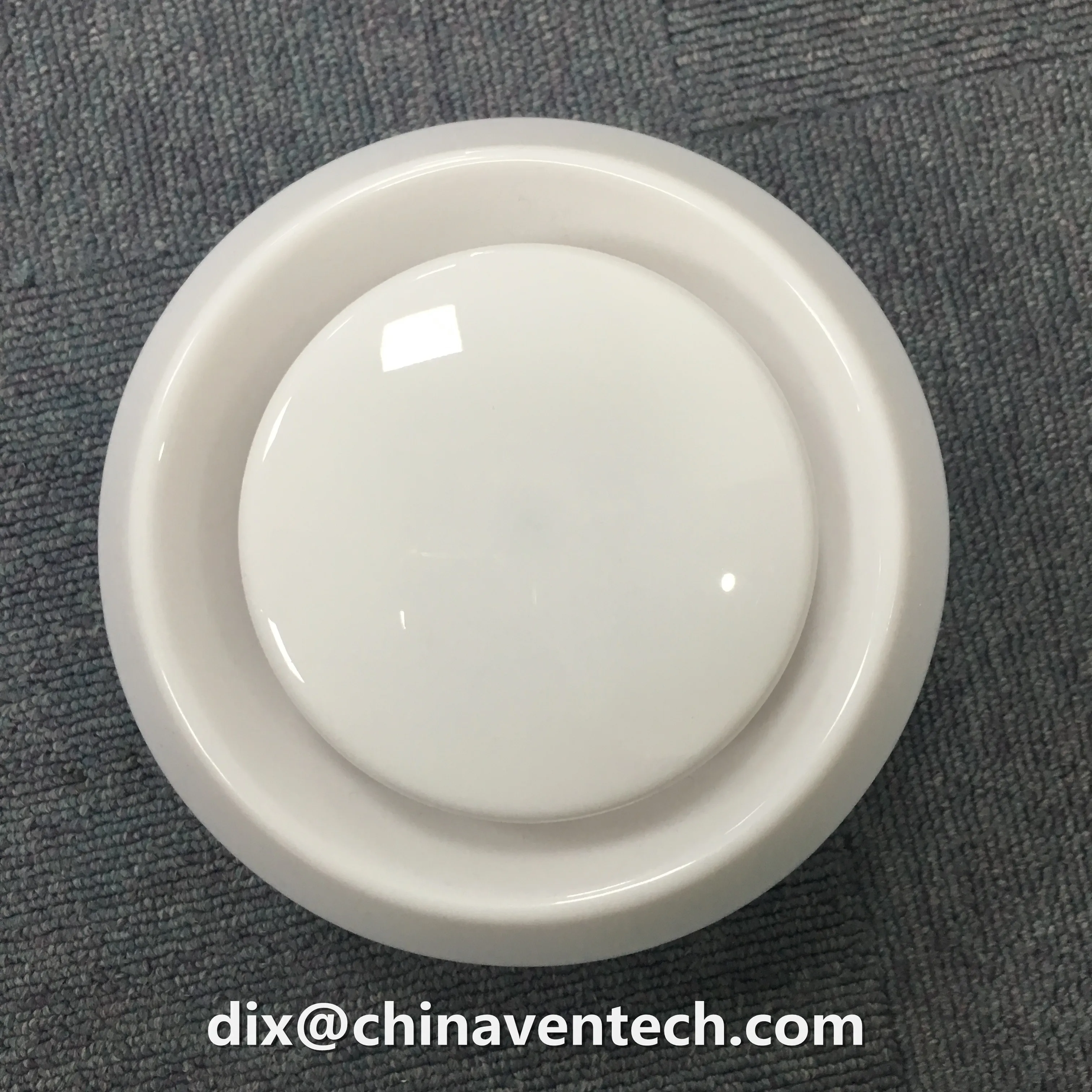 HVAC ventilation round exhaust air plastic disc valve diffuser